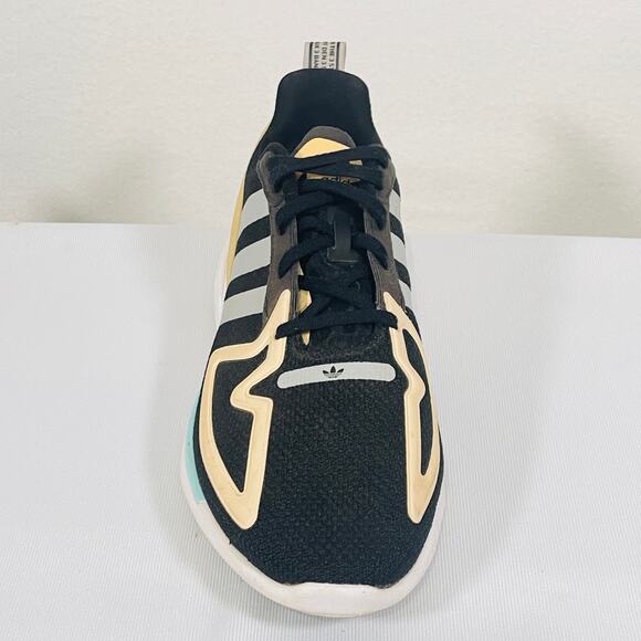 Adidas Originals Shoes Womens 9 XZ 2K Flux Black Yellow Gym Trainers Sneakers - Picture 10 of 11